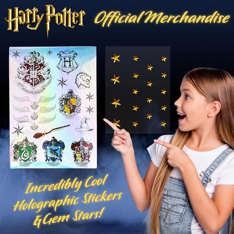 Harry Potter Gifts Scrapbook Kit for Kids DIY Journal Kit Creative Fun Art Supplies Stationery Arts and Crafts Set Stickers Stamps Notebook - Image 5